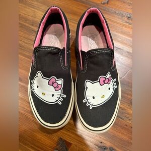 Super Cute Classic Hello Kitty slip on Vans 8.5